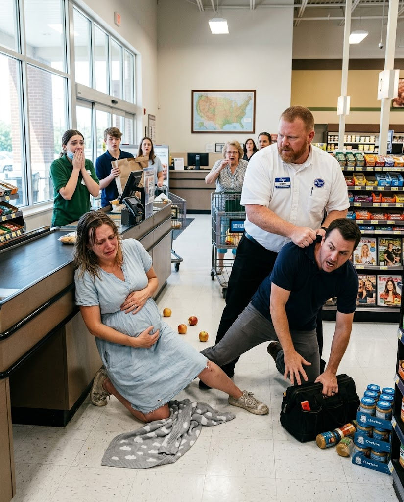 Manager Stops Husband’s Supermarket Attack, Then Finds Blue File